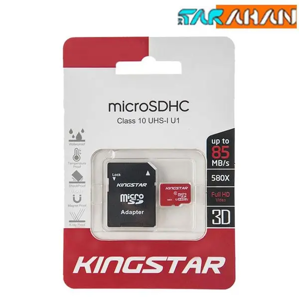 کارت حافظه microSDHC کینگ استار کلاس 10 استاندارد UHS-I U1 سرعت 85MBps ظرفیت 32 گیگابایت Kingstar UHS-I U1 Class 10 85MBps microSDHC 32GB