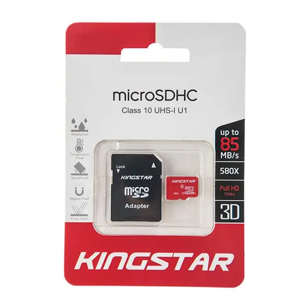 کارت حافظه microSDHC کینگ استار کلاس 10 استاندارد UHS-I U1 سرعت 85MBps ظرفیت 32 گیگابایت Kingstar UHS-I U1 Class 10 85MBps microSDHC 32GB