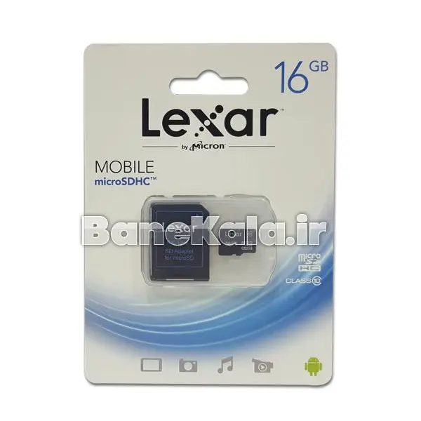 کارت حافظه microSDHC لکسار کلاس 10 ظرفیت 16 گیگابایت Lexar Class 10 microSDHC - 16GB