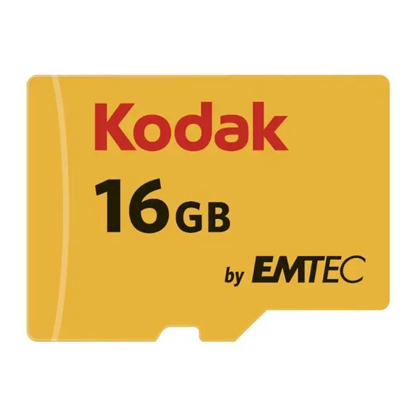 کارت حافظه microSDHC امتک کداک کلاس 10 استاندارد UHS-I U1 سرعت 85MBps 580X همراه با آداپتور SD ظرفیت 16 گیگابایت Emtec Kodak UHS-I U1 Class 10 85MBps 580X With Adapter - 16GB