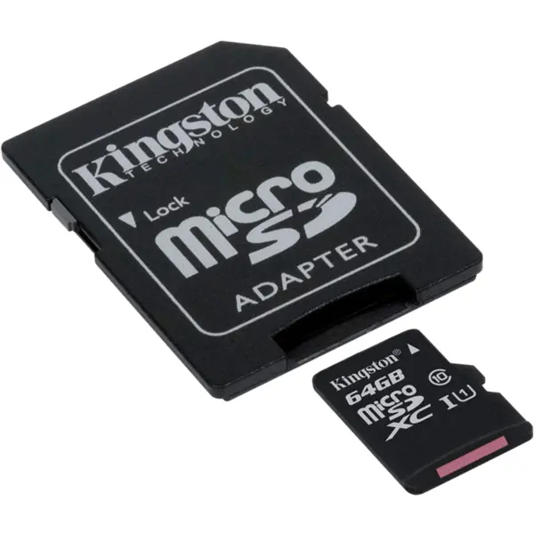 عنوان : کارت حافظه microSDHC کینگستون مدل Canvas Select کلاس 10 استاندارد UHS-I U1 سرعت 80MBps ظرفیت 64 گیگابایت به همراه آداپتور SD Kingston Canvas Select 64GB microSDHC card