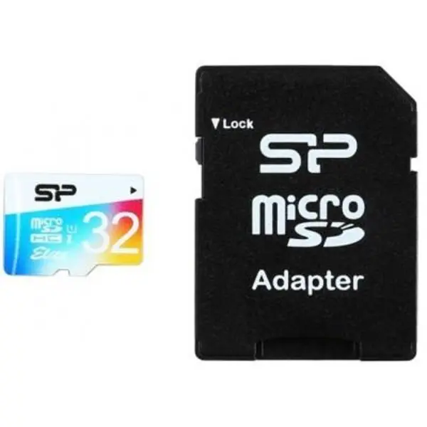 کارت حافظه microSDHC سیلیکون پاور مدل Color Elite کلاس 10 استاندارد UHS-I U1 سرعت 85MBps همراه با آداپتور SD ظرفیت 32 گیگابایت Silicon Power Color Elite UHS-I U1 Class 10 85MBps microSDHC With Adapter - 32GB - 3