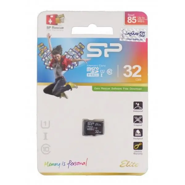 کارت حافظه microSDHC سیلیکون پاور مدل Elite کلاس ۱۰ استاندارد UHS-I U1 سرعت ۸۵MBps ظرفیت ۳۲ گیگابایت Silicon Power Elite MicroSDHC 85MB/s Class 10 U1 Memory Card Without Adapter - 32GB - 4