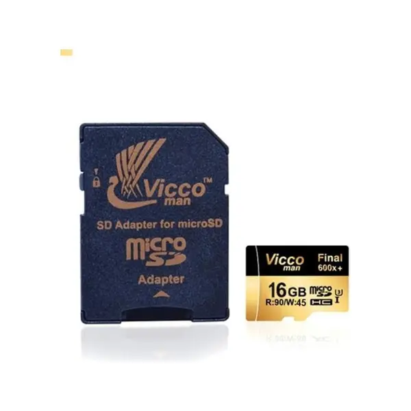 کارت حافظه microSDHC ویکو من مدل Extre600X کلاس 10 استاندارد UHS-I U3 سرعت 90MBps ظرفیت 32گیگابایت همراه با آداپتور SD Vicco Man Extre 600X UHS-I U3 Class 10 90MBps microSDHC Card With Adapter 32GB