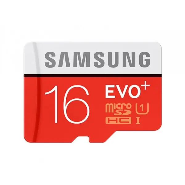 کارت حافظه microSDHC سامسونگ مدل Evo Plus کلاس 10 استاندارد UHS-I U1 سرعت 100MBps همراه با آداپتور SD ظرفیت 16 گیگابایت -