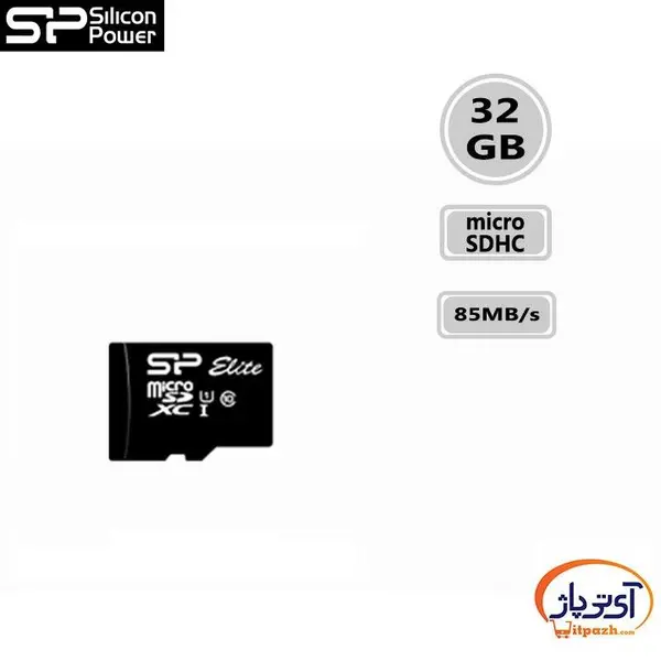 کارت حافظه microSDHC سیلیکون پاور مدل Elite کلاس ۱۰ استاندارد UHS-I U1 سرعت ۸۵MBps ظرفیت ۳۲ گیگابایت Silicon Power Elite MicroSDHC 85MB/s Class 10 U1 Memory Card Without Adapter - 32GB - 2