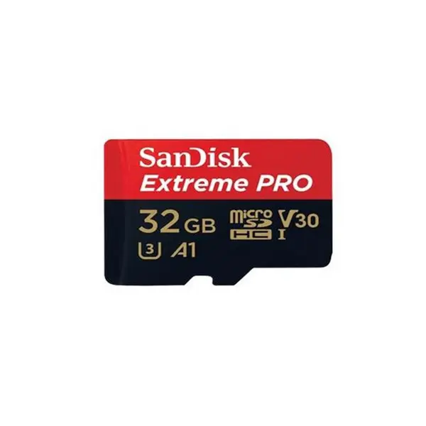 کارت حافظه microSDHC سن دیسک مدل Extreme Pro V30 کلاس 10 استاندارد UHS-I U3 سرعت 100MBps 667X ظرفیت 32 گیگابایت Sandisk Extreme Pro V30 UHS-I U3 Class 10 100MBps 667X microSDHC Card 32GB