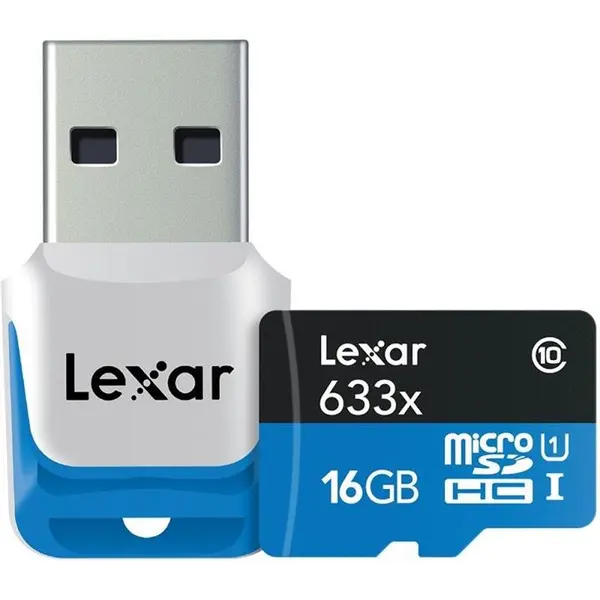 کارت حافظه microSDHC لکسار مدل High-Performance Lexar16GB High Performance UHS-I microSDXC Memory Card Class 10 - 5