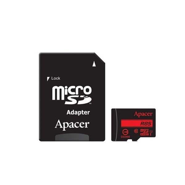 کارت حافظه microSDHC اپیسر مدل IPM کلاس 10 استاندارد UHS-I U1 سرعت 85MBps ظرفیت 128 گیگابایت به همراه  آداپتور SD Apacer IPM UHS-I U1 Class 10 85MBps microSDHC With Adapter - 128GB