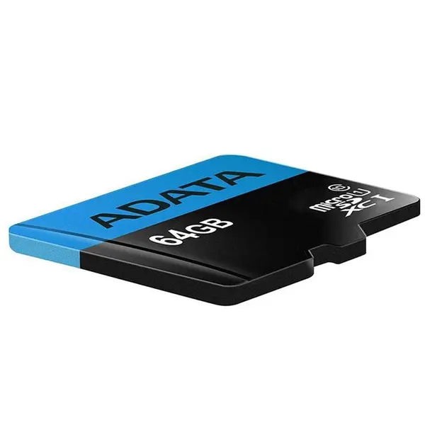 کارت حافظه microSDHC ای دیتا مدل Premier V10 A1 کلاس 10 استاندارد UHS-I سرعت 85MBps همراه با آداپتور SD ظرفیت 64 گیگابایت A-Data Premier Premier R85W25 64GB With Adapter