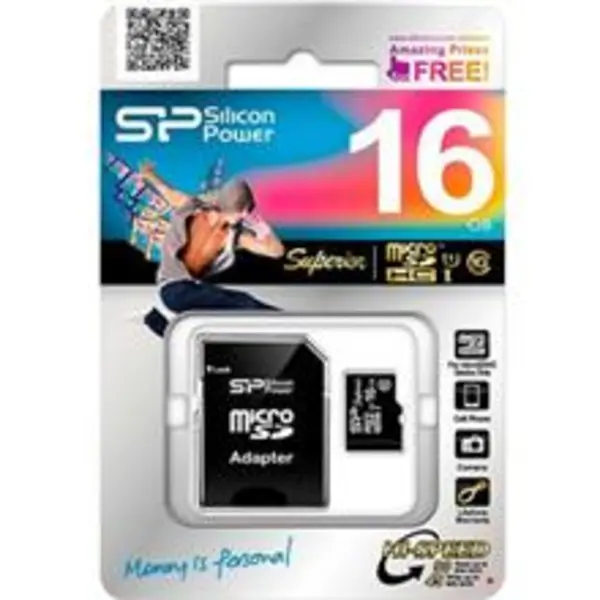 کارت حافظه microSDHC سیلیکون پاور مدل Superior کلاس 10 استاندارد UHS-I U1 سرعت 90MBps همراه با آداپتور SD ظرفیت 16 گیگابایت Silicon Power Superior UHS-I U1 Class 10 90MBps microSDHC With Adapter - 16GB - 3