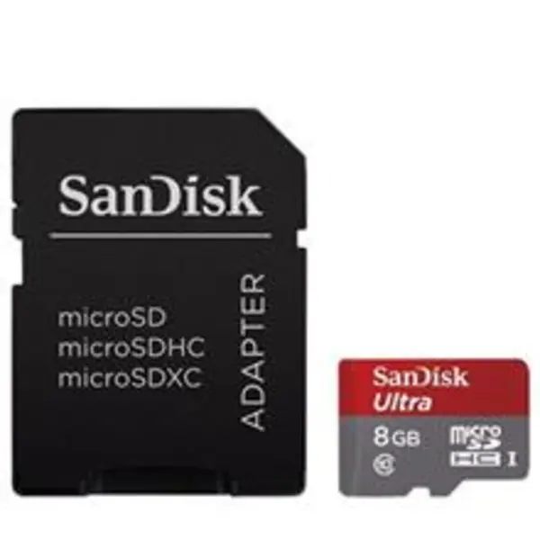 کارت حافظه microSDHC سن دیسک مدل Ultra کلاس 10 استاندارد UHS-I U1 سرعت 48MBps 320X به همراه آداپتور SD ظرفیت 8 گیگابایت Sandisk Ultra UHS-I U1 Class 10 48MBps 320X microSDHC With Adapter - 8GB - 5