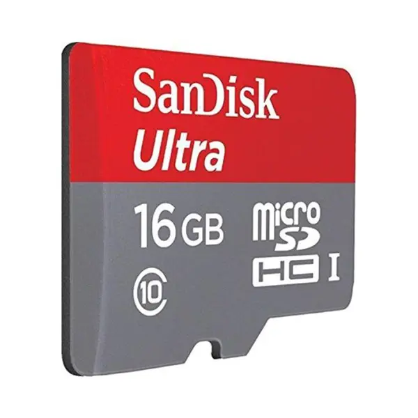 کارت حافظه microSDHC سن دیسک مدل Ultra کلاس 10 استاندارد UHS-I U1 سرعت 80MBps 533X ظرفیت 16 گیگابایت SanDisk Ultra UHS-I U1 Class 10 80MBps 533X microSDHC - 16GB