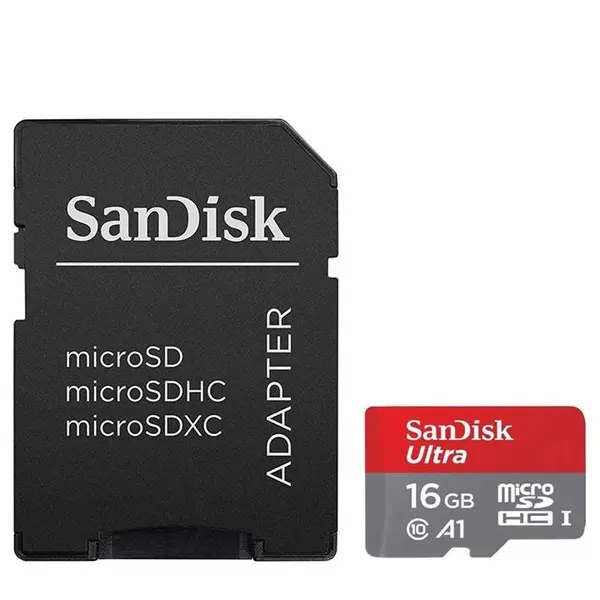 کارت حافظه microSDHC سن دیسک مدل Ultra A1 کلاس 10 استاندارد UHS-I U1 سرعت 98MBps ظرفیت 16 گیگابایت SanDisk Ultra 16GN6MN 98MB/s microS