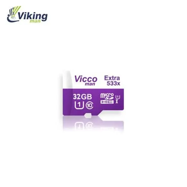 کارت حافظه ویکو من مدل microSDHC Vicco Man Extre533X UHS-I U1 Class 10 80MBps – 32GB Vicco man Viccoman microSDHC UHS-I U1-533X 32GB