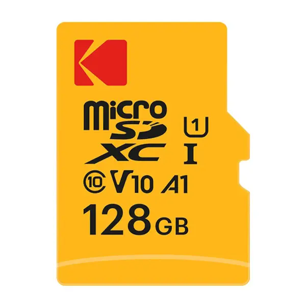 کارت حافظه microSDXC کداک کلاس 10 استاندارد UHS-I U1 A1 مدل Premium Performance V10 ظرفیت 128 گیگابایت همراه با آداپتور SD