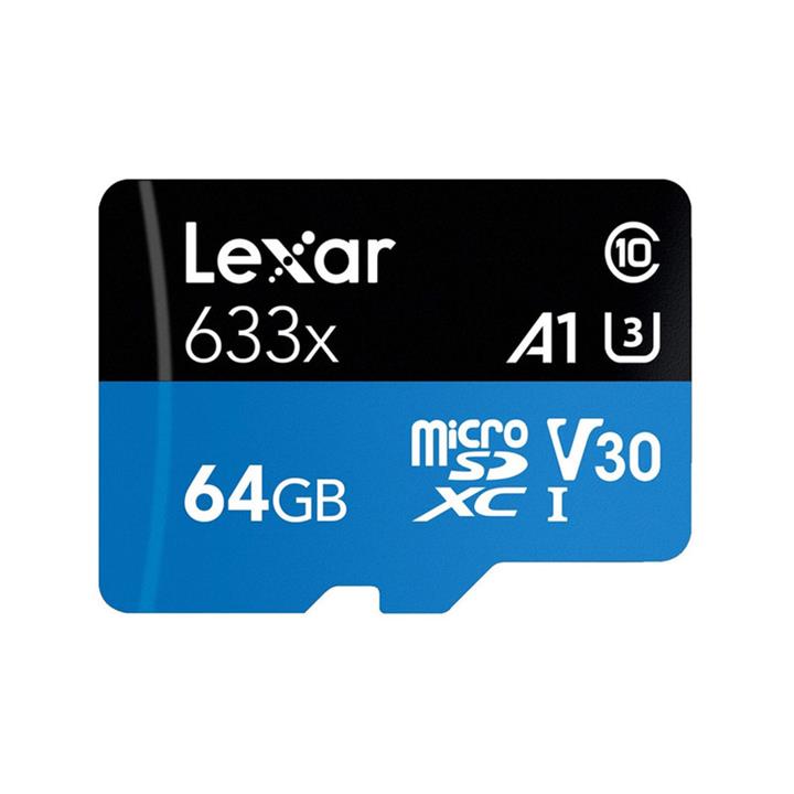 کارت حافظه microSDXC لکسار مدل 633X کلاس 10 استاندارد UHS-I U3 سرعت 100MBps ظرفیت 64 گیگابایت -
