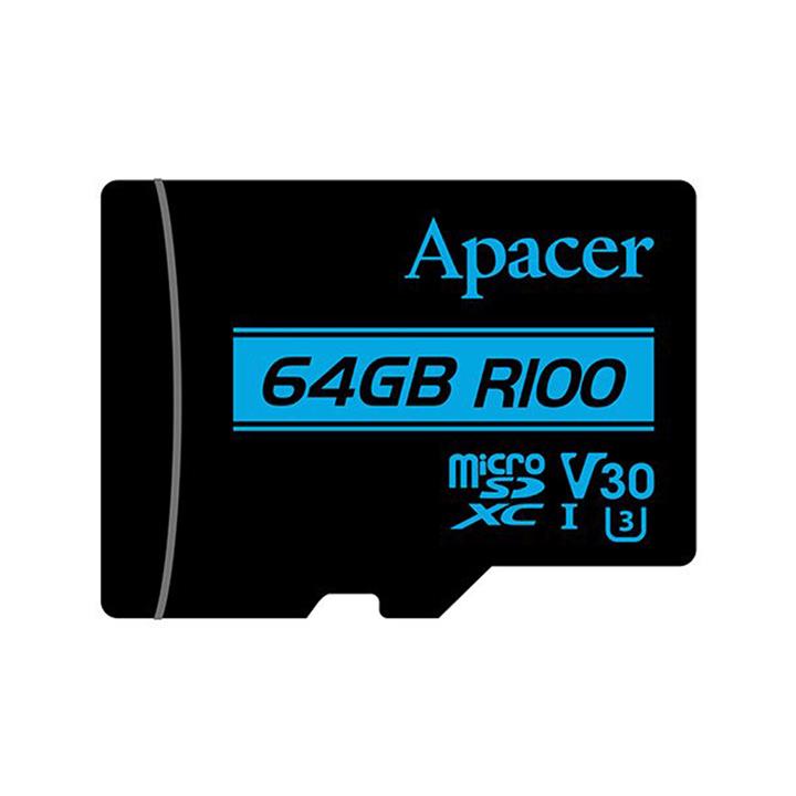 کارت حافظه MicroSDXC برند Apacer مدل UHS-I U3 V30 ظرفیت 64GB V30 64GB MicroSD A1 U3