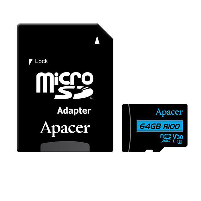 کارت حافظه MicroSDXC برند Apacer مدل UHS-I U3 V30 ظرفیت 64GB V30 64GB MicroSD A1 U3