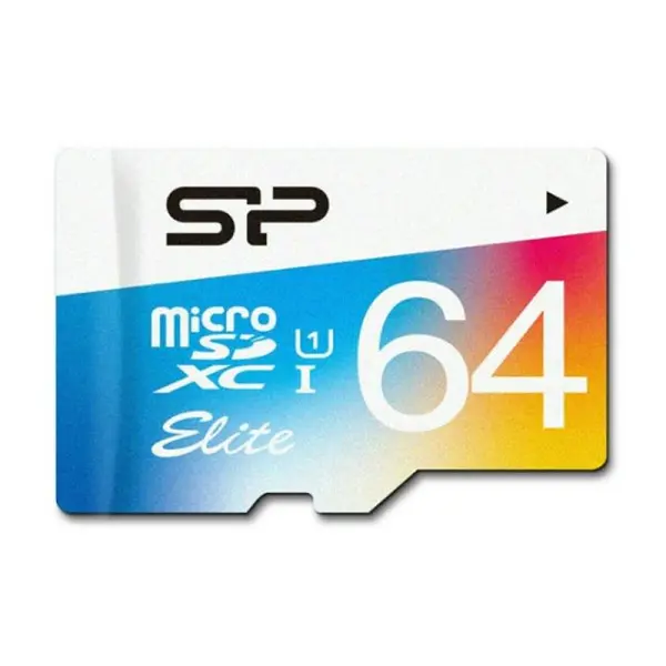 کارت حافظه microSDXC سیلیکون پاور مدل Color Elite کلاس 10 استاندارد UHS-I U1 سرعت 85MBps همراه با آداپتور SD ظرفیت 64 گیگابایت Silicon Power Color Elite UHS-I U1 Class 10 85MBps microSDXC With Adapter - 64GB - 3