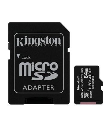 کارت حافظه microSDXC کینگستون Canvas Select Plus کلاس 10 سرعت 100MBps ظرفیت 64 گیگابایت همراه با آداپتور SD