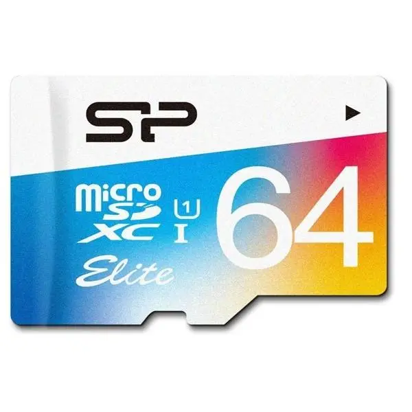 کارت حافظه microSDXC سیلیکون پاور مدل Color Elite کلاس 10 استاندارد UHS-I U1 سرعت 85MBps همراه با آداپتور SD ظرفیت 64 گیگابایت Silicon Power Color Elite UHS-I U1 Class 10 85MBps microSDXC With Adapter - 64GB - 2