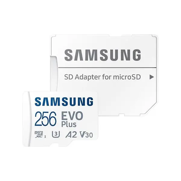 کارت حافظه microSDXC سامسونگ EVO Plus کلاس 10 سرعت 130MBps ظرفیت 256 گیگابایت همراه با آداپتور SD