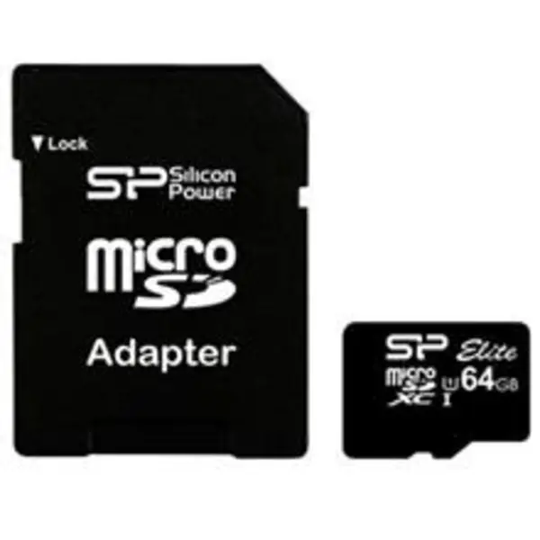 کارت حافظه microSDXC سیلیکون پاور مدل Elite کلاس 10 استاندارد UHS-I U1 سرعت85MBps همراه با آداپتور SD ظرفیت 64 گیگابایت Silicon Power Elite UHS-I U1 U1 Class 10 85MBps microSDXC With Adapter - 64GB - 5