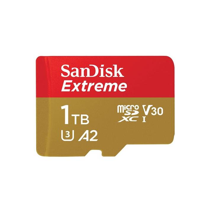 کارت حافظه MicroSDXC سن دیسک مدل Extreme کلاس A2 استاندارد UHS-I U3 سرعت 190MBps ظرفیت یک ترابایت -