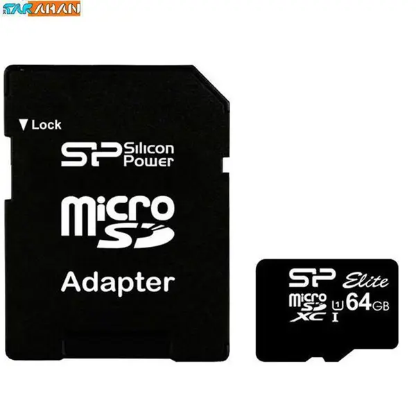 کارت حافظه microSDXC سیلیکون پاور مدل Elite کلاس 10 استاندارد UHS-I U1 سرعت85MBps همراه با آداپتور SD ظرفیت 64 گیگابایت Silicon Power Elite UHS-I U1 U1 Class 10 85MBps microSDXC With Adapter - 64GB - 3