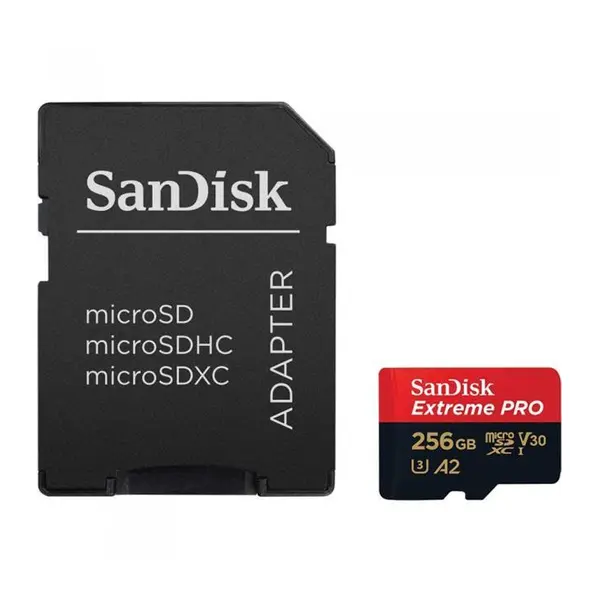 کارت حافظه microSDXC سن دیسک مدل Extreme PRO کلاس A2 استاندارد UHS-I U3 سرعت 170MBs ظرفیت 256 گیگابایت -