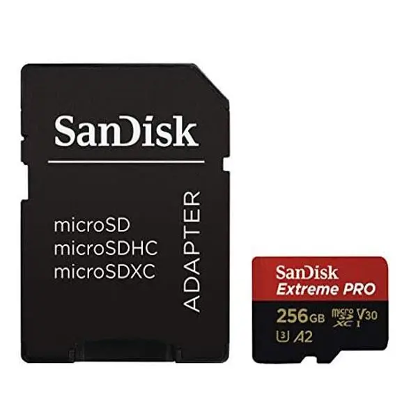 کارت حافظه microSDXC سن دیسک مدل Extreme PRO کلاس A2 استاندارد UHS-I U3 سرعت 170MBs ظرفیت 256 گیگابایت -