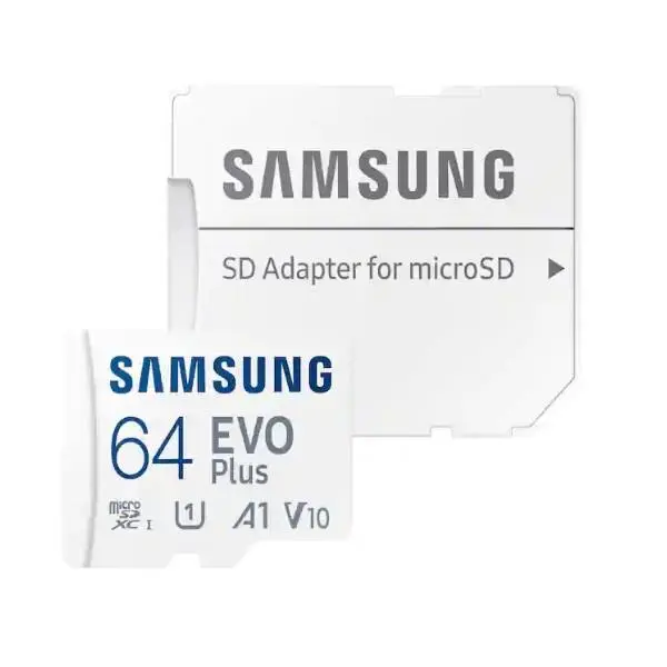 کارت حافظه microSDXC سامسونگ مدل Evo Plus A1 V10 کلاس 10 استاندارد UHS-I U1 سرعت 130MBps به همراه آداپتور SD ظرفیت 64 گیگابایت Samsung Evo Plus A1 V10 UHS-I U1 Class 10 130MBps microSDXC With Adapter - 64GB