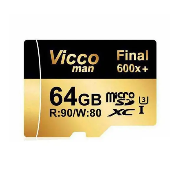 کارت حافظه microSDXC ویکو من مدل Final 600X کلاس 10 استاندارد UHS-I U3 سرعت 90MBps ظرفیت 64گیگابایت همراه با آداپتور SD -