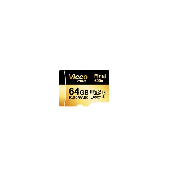 کارت حافظه microSDXC ویکو من مدل Final 600X کلاس 10 استاندارد UHS-I U3 سرعت 90MBps ظرفیت 64گیگابایت همراه با آداپتور SD -