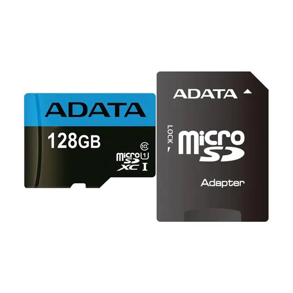 کارت حافظه microSDXC ای دیتا مدل Premier کلاس 10 استاندارد UHS-I U1 سرعت 85MBps همراه با آداپتور SD ظرفیت 128 گیگابایت Adata Premier UHS-I U1 Class 10 85MBps microSDXC With SD Adapter 128GB