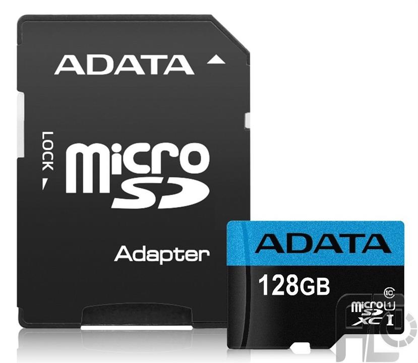 کارت حافظه microSDXC ای دیتا مدل Premier ظرفیت 128 گیگابایت به همراه آداپتور SD Micro SD: AData Premier V10 R100W25 128GB With Adapter
