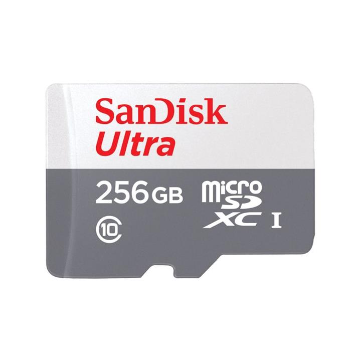 کارت حافظه microSDXC سن دیسک مدل Ultra کلاس 10 استاندارد UHS-I U1 سرعت 100MBps ظرفیت 256 گیگابایت -