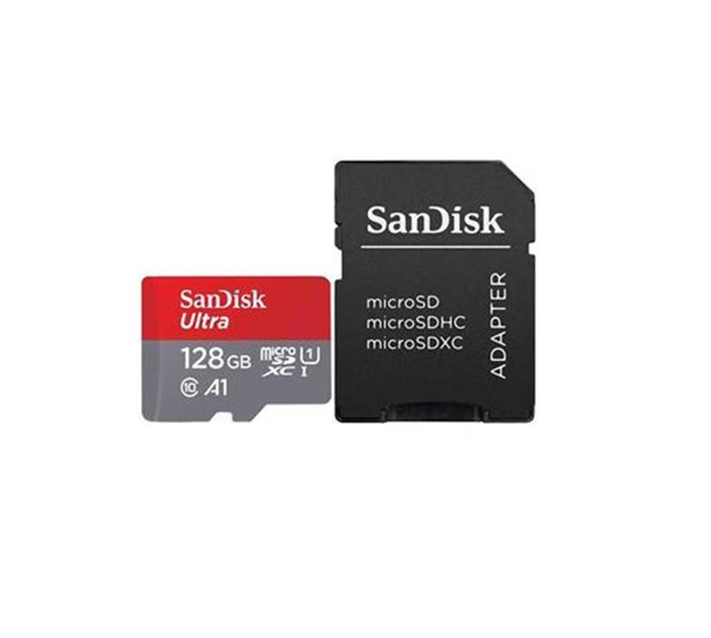 کارت حافظه Micro SDXC سن دیسک UHS-i Class 10 همراه با آداپتور SD ظرفیت 128GB SanDisk UHS-I Class 10 microSDXC With Adapter – 128GB MEMORY SANDISK  micro SD 128G 100 MB/s