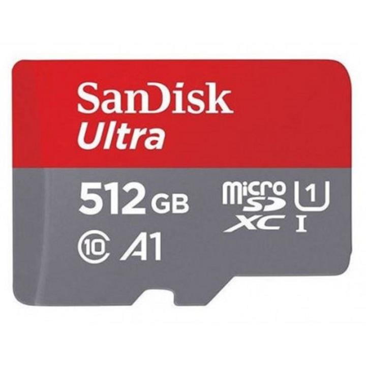 کارت حافظه microSDXC سن دیسک مدل Ultra A1 کلاس 10 استاندارد UHS-I سرعت 150MBps ظرفیت 512 گیگابایت -
