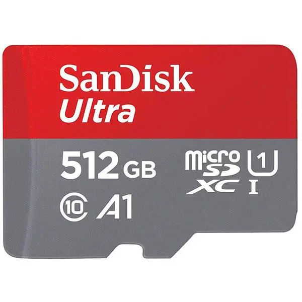 کارت حافظه microSDXC سن دیسک مدل Ultra کلاس 10 استاندارد UHS-I U1 سرعت 100MBps ظرفیت 512 گیگابایت MicroSDXC SANDISK ULTRA 512GB