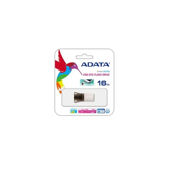 فلش مموری OTG ای دیتا مدل Choice UC330 ظرفیت 16 گیگابایت ADATA Choice UC330 OTG Flash Memory - 16GB - 3