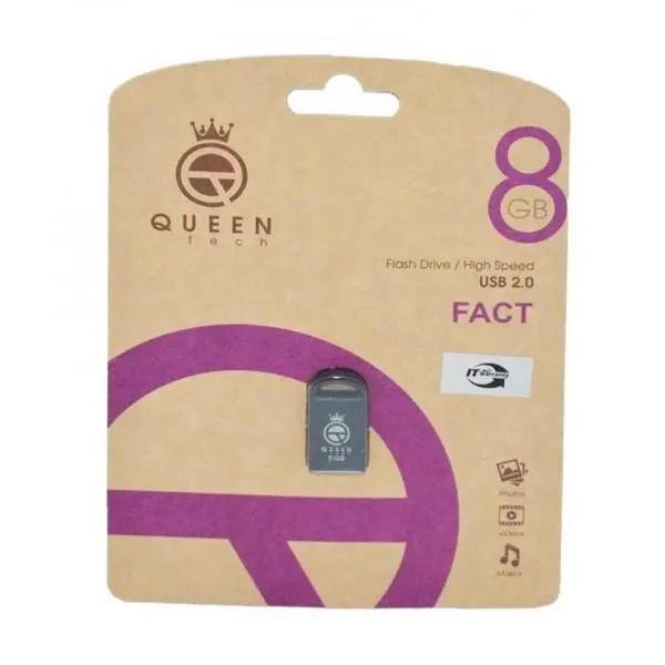 فلش QUEEN TECH مدل FACT ظرفیت 8 گیگابایت - 4
