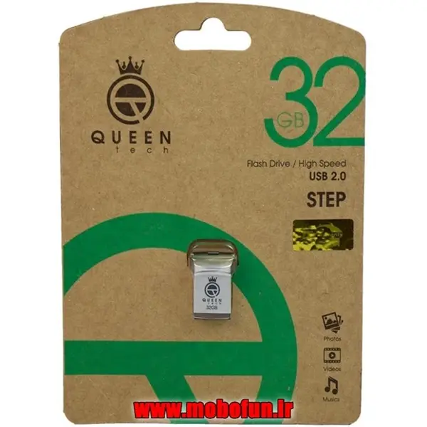 فلش مموری Queen Tech مدل USB2 STEP حافظه 32GB - 3