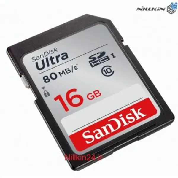 کارت حافظه و رم مموری SanDisk 16GB Ultra SDHC SD 533X 80MB/s C10 - 2