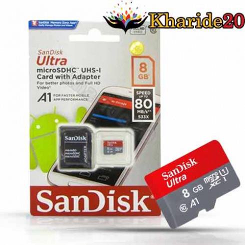 کارت حافظه sandisk اورجینال ظرفیت 8GBسرعت 98mb