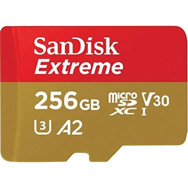کارت میکرو اس دی SanDisk Extreme microSD Card 256GB SanDisk Extreme 256GB microSD UHS-I Card with Adapter - 160MB/s with SanDisk MobileMate USB 3.0 microSD Card Reader - 3