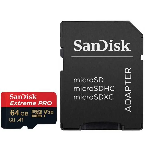 کارت حافظه Sandisk Extreme Pro Micro SD 64GB 170MB/S A2 SanDisk 64GB Extreme PRO 170MB/s SD Card - 3