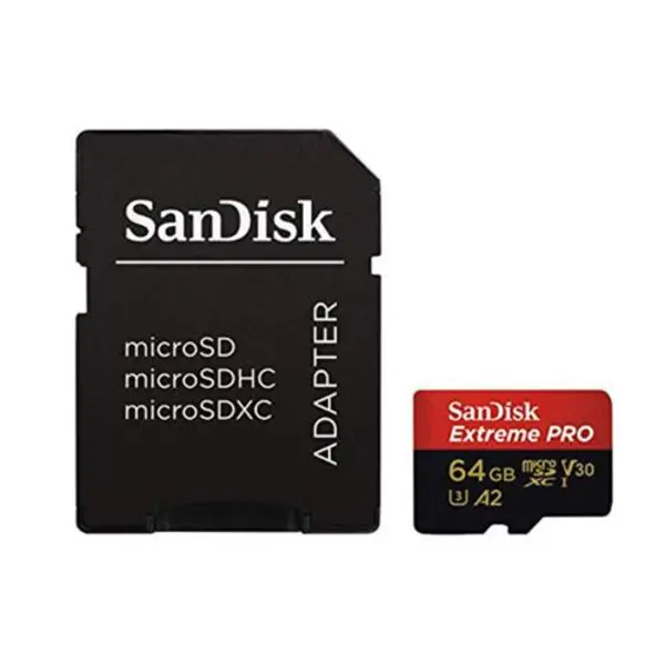 کارت حافظه Sandisk Extreme Pro Micro SD 64GB 170MB/S A2 SanDisk 64GB Extreme PRO 170MB/s SD Card - 4