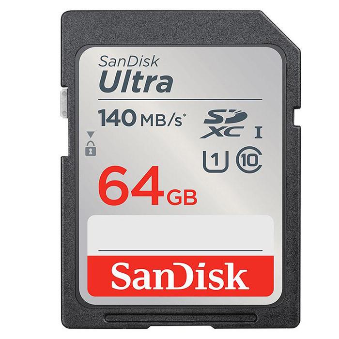 کارت حافظه سندیسک SanDisk Ultra UHS-I U1 Class 10 SDXC – 64GB 140MB/s SDXC SANDISK ULTRA 64GB